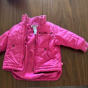 DKNY Baby size 6-12 month Pink Quilted Jacket